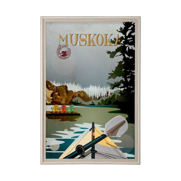 Muskoka Go Series 1 Brown Framed Paper Print Framed Art 61.5 in x 41.5 in.