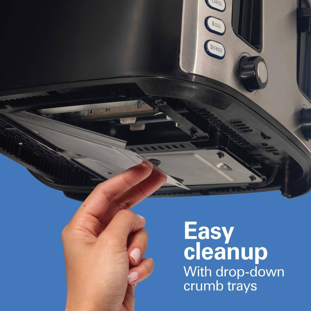 Stainless Steel 4-Slice Toaster with Extra-Wide Slots