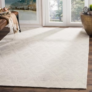 Marbella Silver/Ivory 6 ft. x 9 ft. Geometric Area Rug