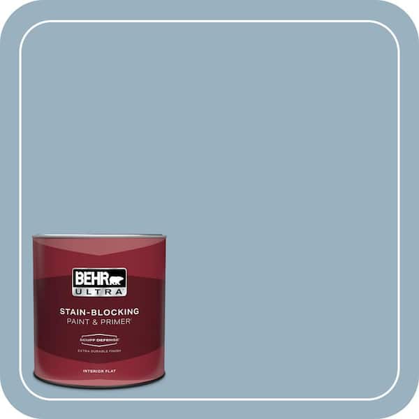BEHR ULTRA 1 qt. #ECC-32-1 Cloudless Day Extra Durable Flat Interior Paint & Primer