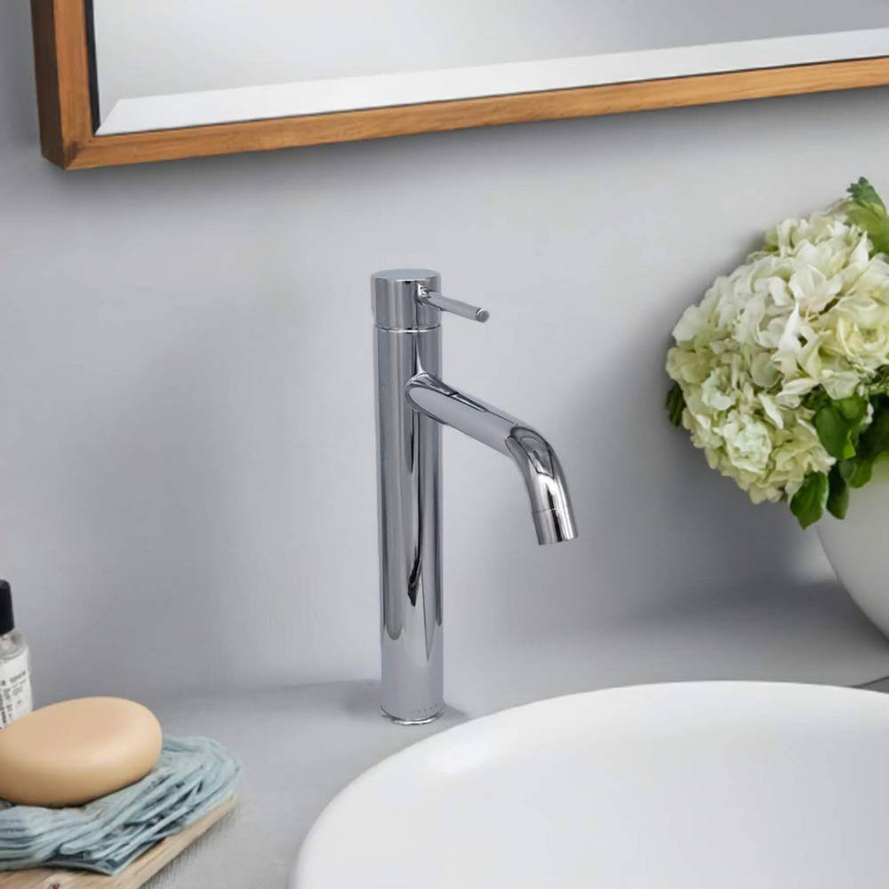 St. Lucia Chrome Single-Handle Vessel Bathroom Faucet