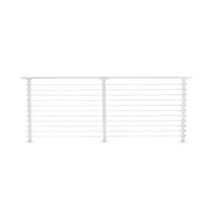 10 ft. Deck Cable Railing, 36 in. Base Mount, White