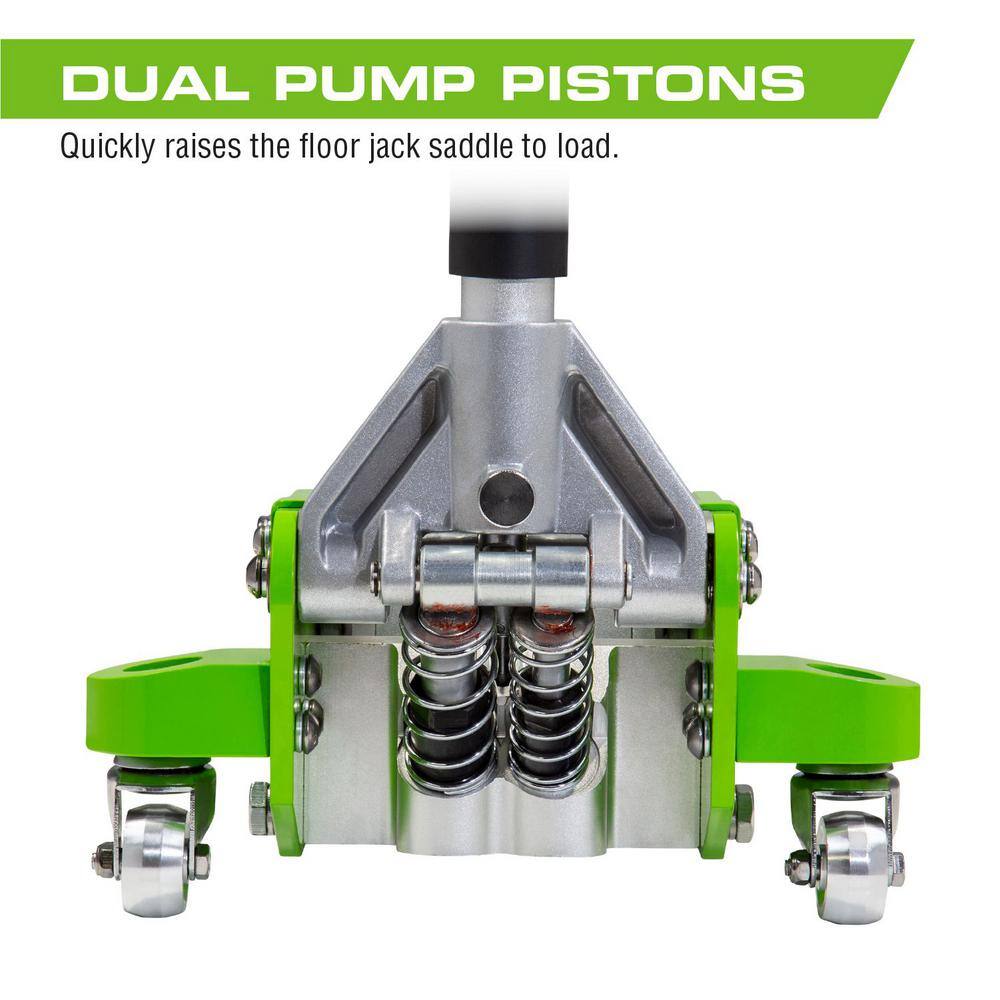 Arcan A20017 2Ton Lightweight Aluminum Floor And Car Jack With Quick Rise