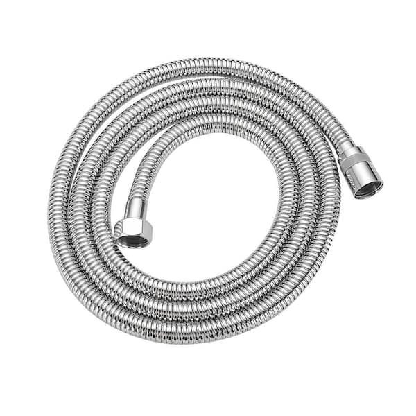 BWE 71 in. Modern Flexible Handheld Shower Hose Replacement for Bathing Toilet Cleaning Pet With Brass Fitting In Chrome