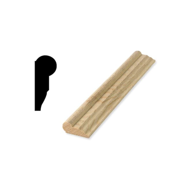 Woodgrain Millwork WG 272 11/16 in. x 1-5/8 in. Solid Pine Picture Moulding