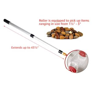 Fruit and Nut Picker Upper Roller Tool for Trees, Picking Up Pinecones or Golf Balls