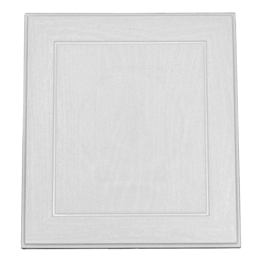 Novik 7.13 in. x 7.88 in. Surface Mounting Block in White 148100001 ...