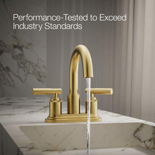 KOHLER Torrington 4 in. Centerset Double Handle Bathroom Faucet in