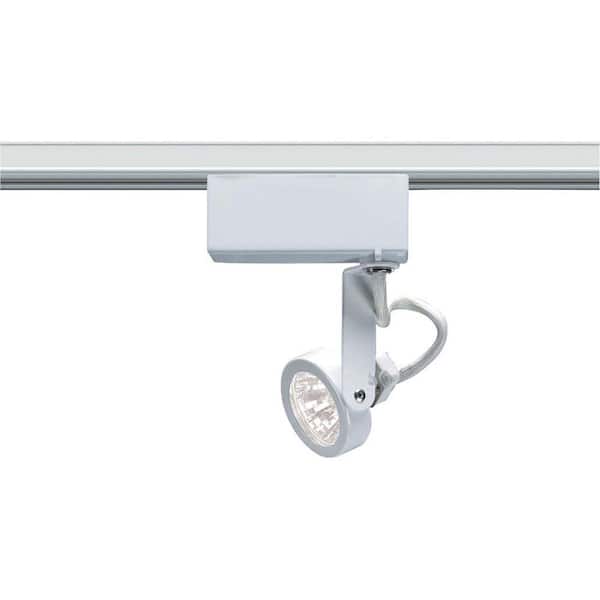 SATCO 1-Light MR16 12-Volt White Gimbal Ring Track Lighting Head