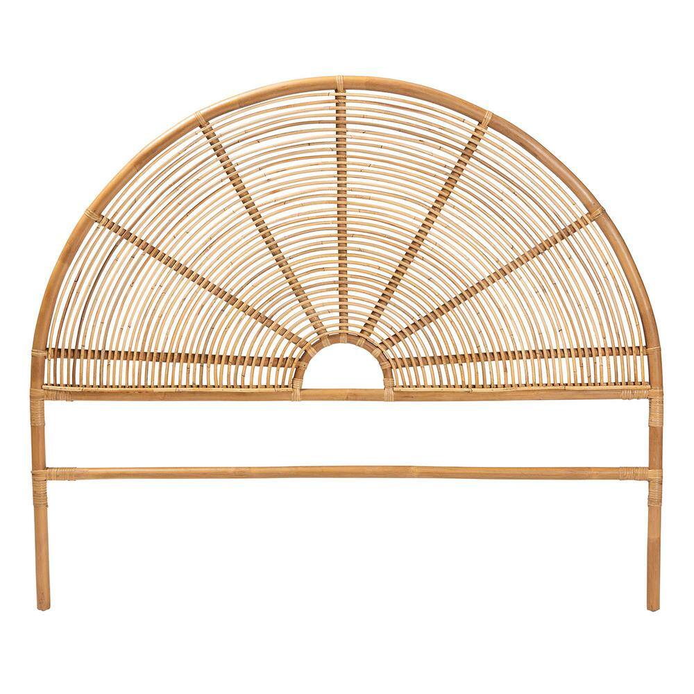 Nina Bohemian Honey Rattan Queen Size Headboard