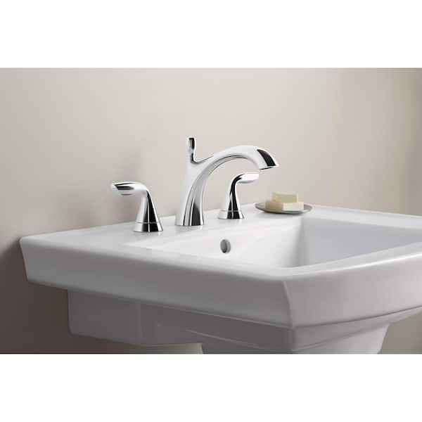 Archer 8 in. Vitreous China Pedestal Sink Basin in Black Black with Overflow Drain