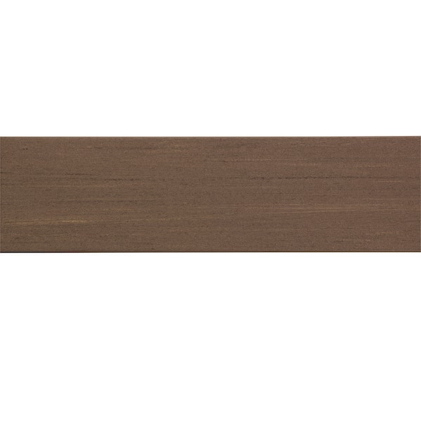 1 in. x 6 in. - 16 ft. Promenade PVC Deck Board - Sandy Pier Square Edge (Actual Size: 1 in. x 5.5 in.)