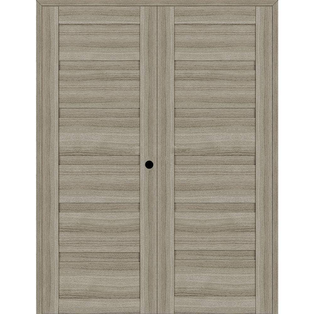 Belldinni Louver 48 in. x 79.375 in. Left Active Shambor Wood Composite ...