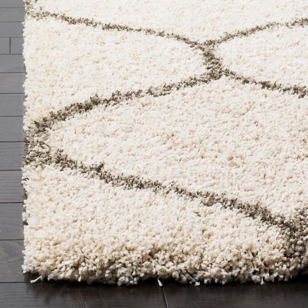 shagaw StyleWell Contemporary Brooke Ivory 7 ft. x 9 ft. Shag Area