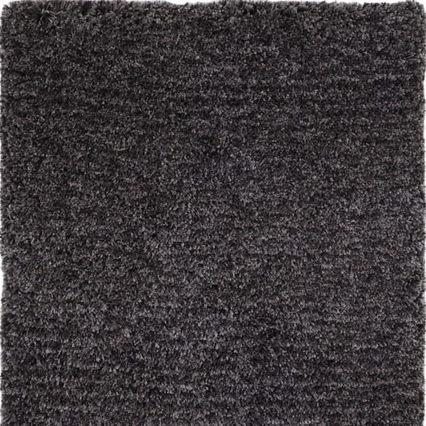 9 x 12 Black Solid Color Area Rug
