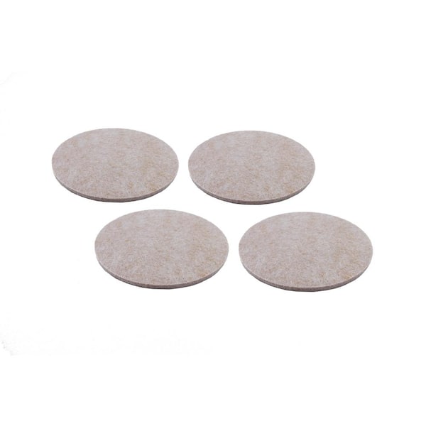Everbilt 3/4 in. Brown Round Medium Duty Self-Adhesive Felt Pads (20-Pack)  46659 - The Home Depot