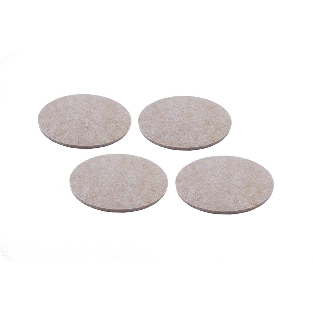 4 in. Beige Round Felt Heavy Duty Self Adhesive Furniture Pads (4-Pack) price history on PriceWatchPro