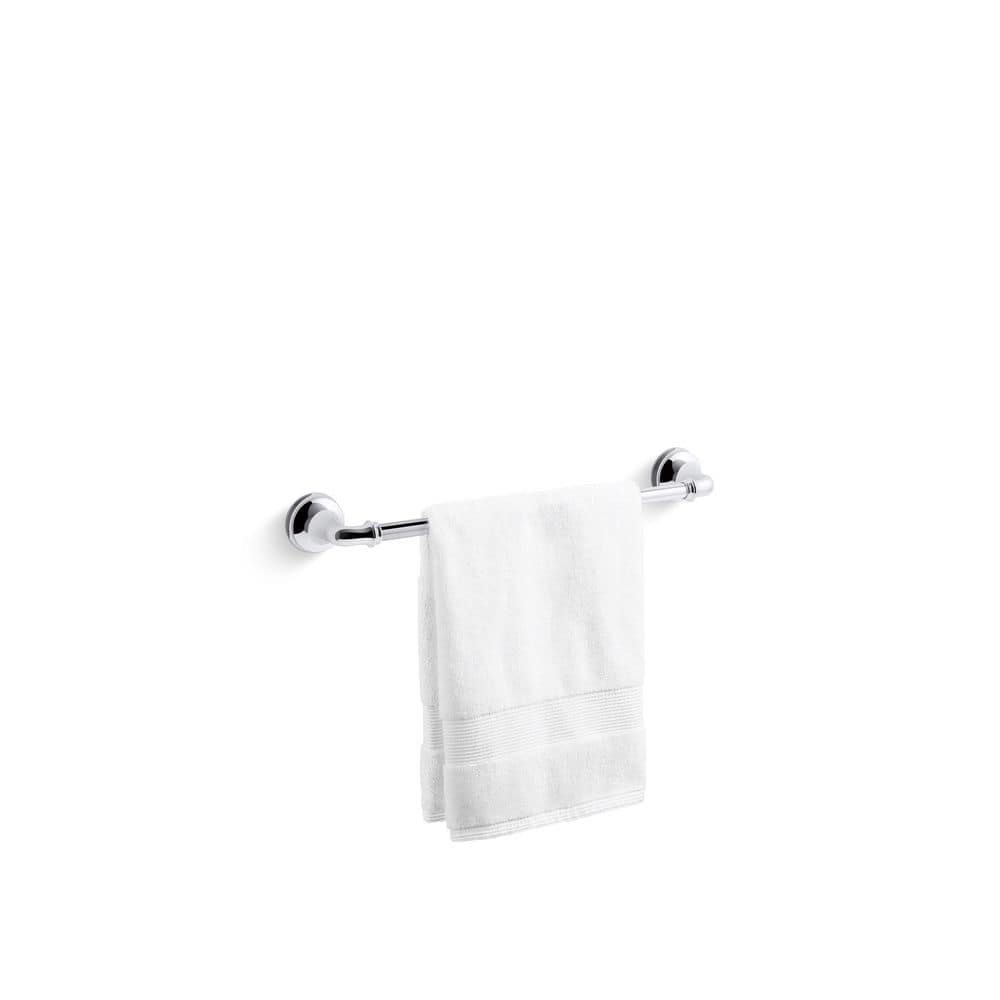 Polished Chrome 18" Wall Mounted Towel Bar