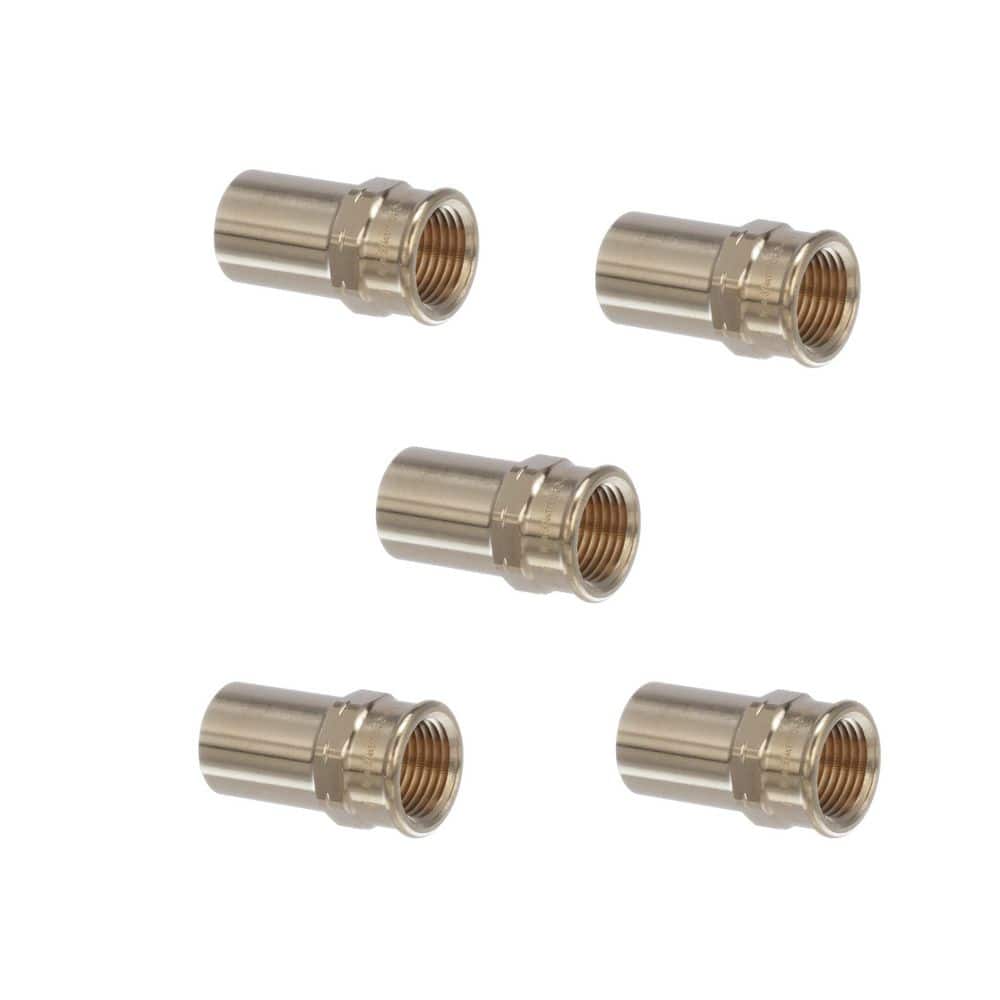 ProPress 3/4 in. FTG x 1/2 in. FPT Zero-Lead Bronze Street Adapter (5-Pack) price history on PriceWatchPro
