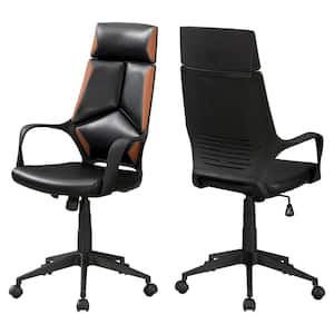 Brown with Black Office Chair