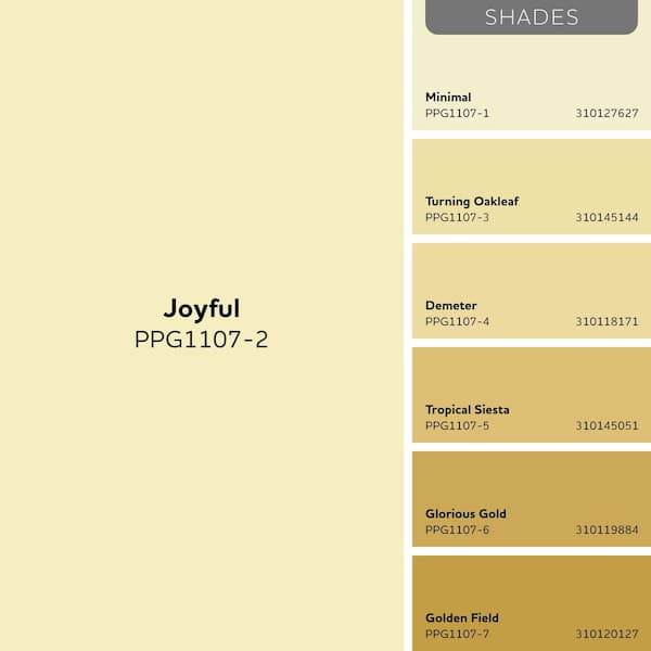 Glidden Premium 1 gal. Joyful PPG1107-2 Satin Interior Latex Paint