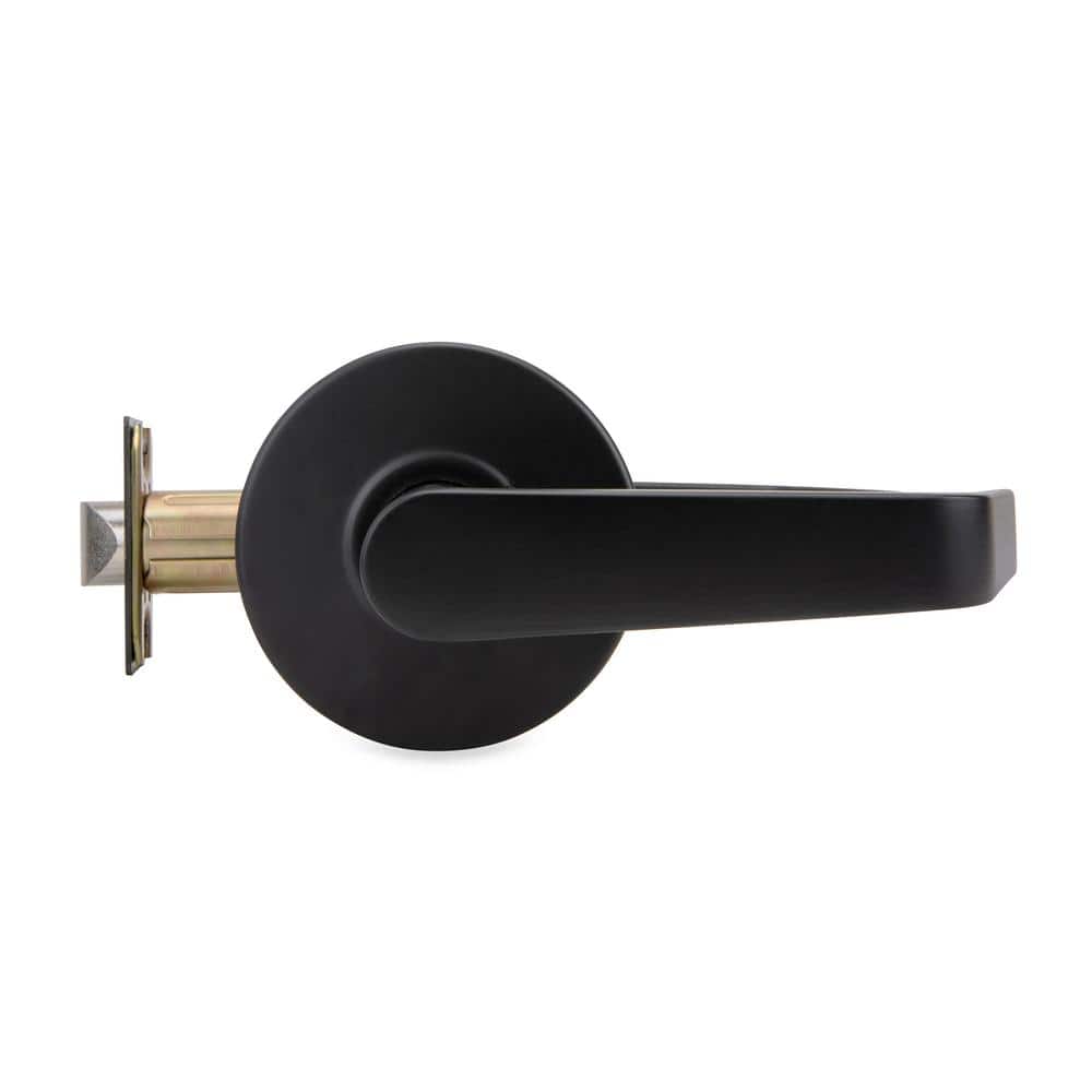 Matte Black Commercial Grade 2 Cylindrical Passage Door Handle