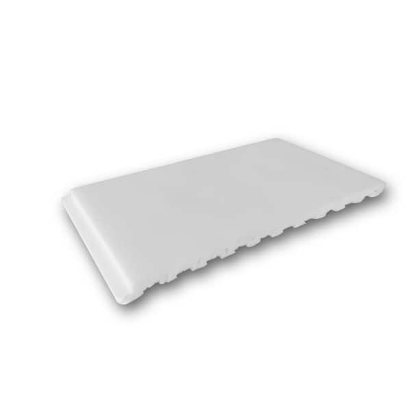 ORAC DECOR 3/8 in. D x 6-5/8 in. W x 4 in. L Primed White Plain Polystyrene Panel Moulding Sample