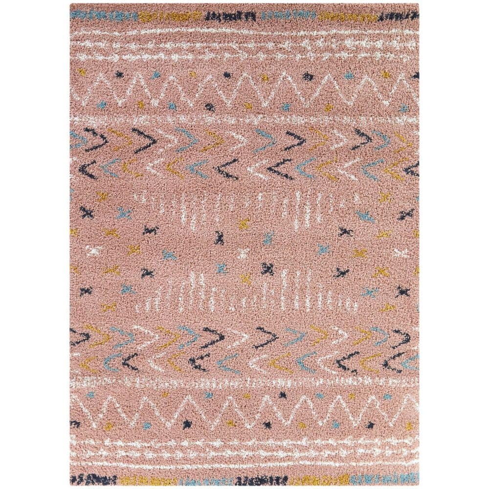 BALTA Jaubert Pink 5 ft. 3 in. x 7 ft. Moroccan Area Rug 52236026. ...