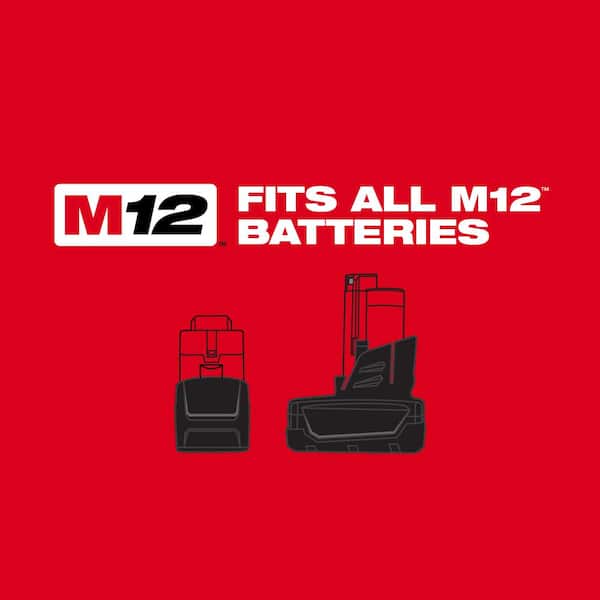 Milwaukee - M12 FUEL 12V Lithium-Ion Brushless Cordless High Speed 3/8 in. Ratchet Kit with One Battery, Charger and Bag