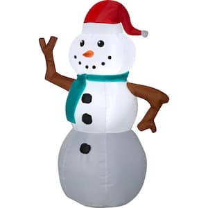 3.5 ft. Tall Snowman with Hat and Scarf