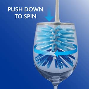 ProSpin Glass and Bottle Dishwashing Brush (3-Pack)