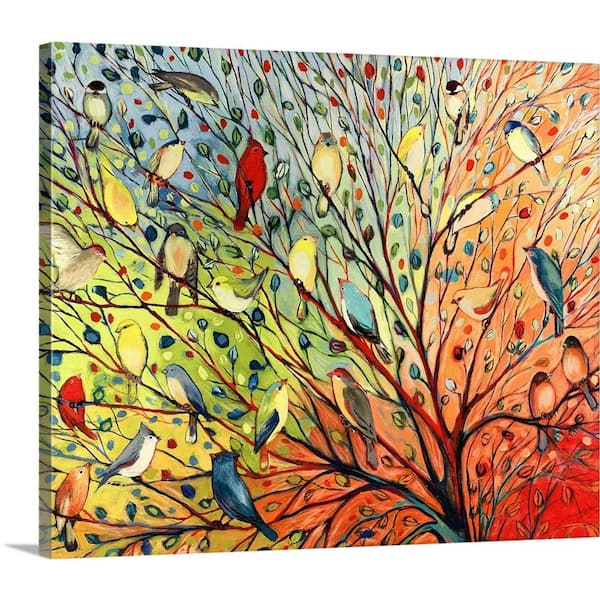 GreatBigCanvas "Twenty Seven Birds" by Jennifer Lommers Canvas Wall Art