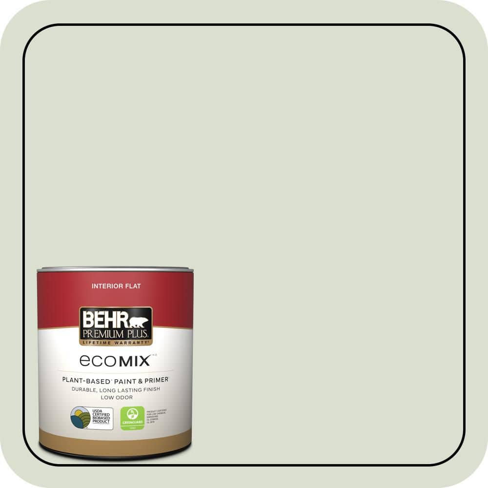 1 qt. #PPL-47 Sage Tint Flat EcoMix Plant-Based Interior Paint & Primer price history on PriceWatchPro
