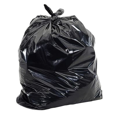 55 Gal.-60 Gal. 1.2 mil (eq) 38 in. x 58 in. Black Strength Plastic Trash Liner Garbage Bags (100-Pack)