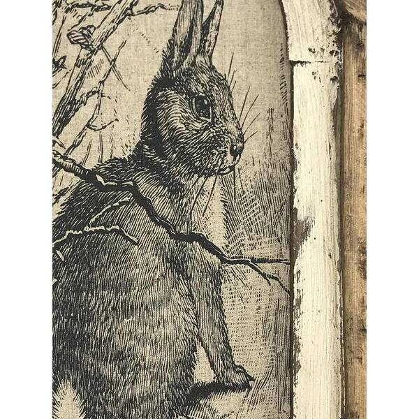 Afoxsos 1-Piece Framed Bunny Rabbit Art Poster (A) Home/Easter Decor Wooden Vintage Rustic Poster Art Print 11.8 in. x 7.87 in. HDSA04-3IN029 Afoxsos 1-Piece Framed Bunny Rabbit Art Poster (A) Home/Easter Decor Wooden Vintage Rustic Poster Art Print 11.8 in. x 7.87 in. HDSA04-3IN029