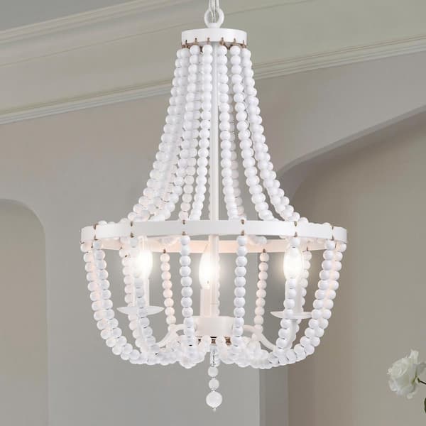 White chandelier home deals depot