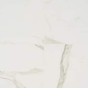 Stazzema Calacatta 24 in. x 24 in. x 10mm Polished Porcelain Floor and Wall Tile (4 pieces / 15.50 sq. ft. / box)