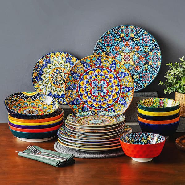 vancasso, Series Bella, 48-Piece Stoneware Dinnerware Set, Ceramic Dinner  Set , Service for 12