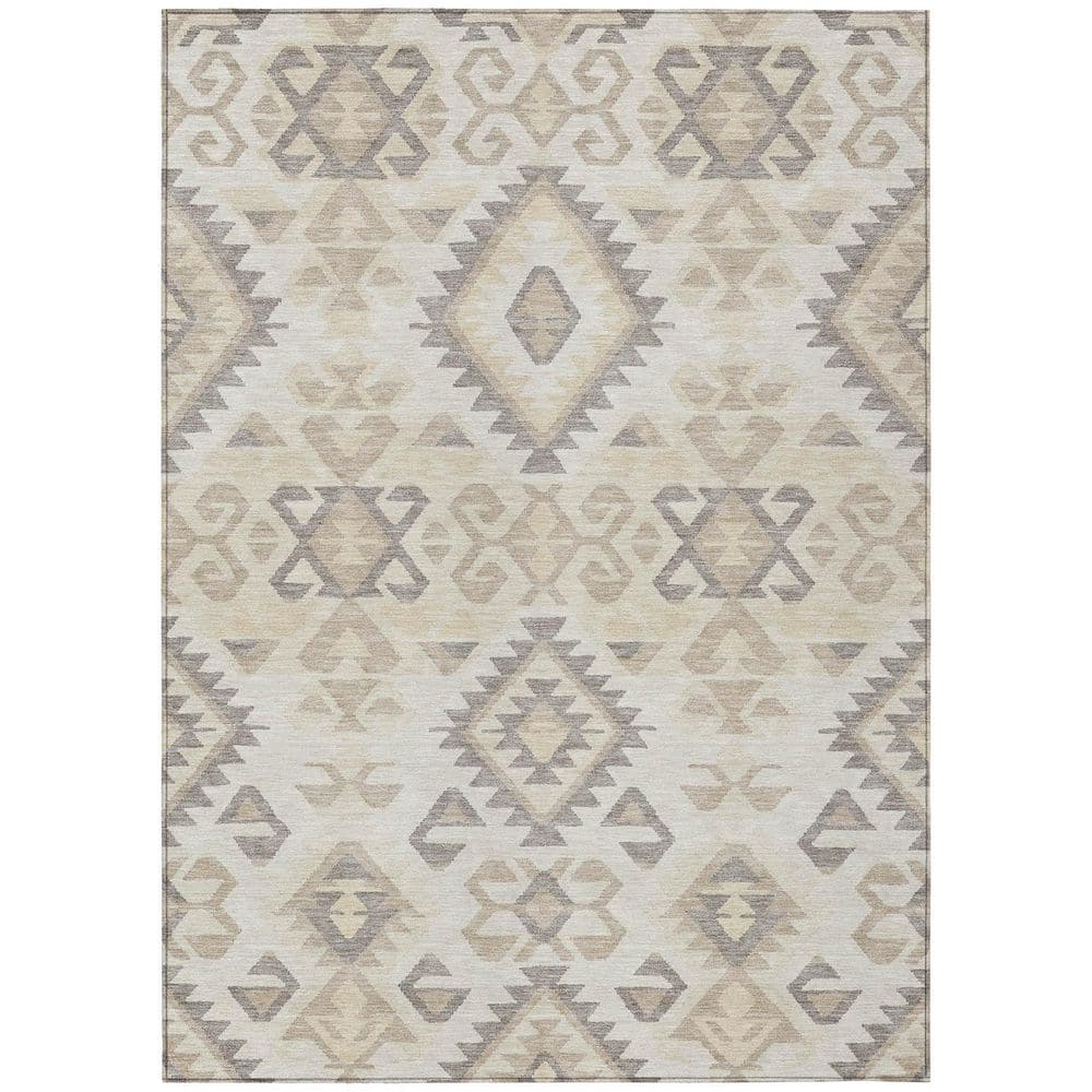 Chantille Machine Washable Indoor/Outdoor Abstract ACN2959 Cream 10 ft. x 14 ft. Area Rug price history on PriceWatchPro
