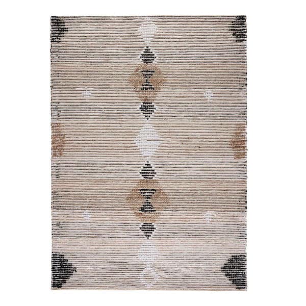CEDAR & ROSE Caspia Natural Ivory 5 ft. W x 7 ft. L Area Rug