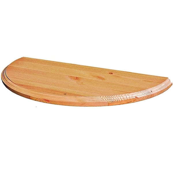 Unbranded 5/4 in. x 3 ft. x 6 ft. Allwood Half Round Pine Project Panel Table Top with Classic Roman Edge