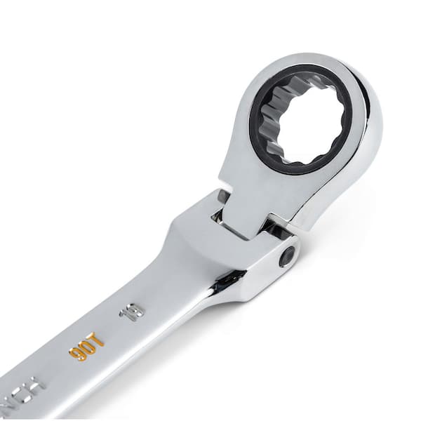 Stanley Professional Grade Black Chrome Flex Head Ratcheting Wrench Set,  SAE/Metric, 14-pc