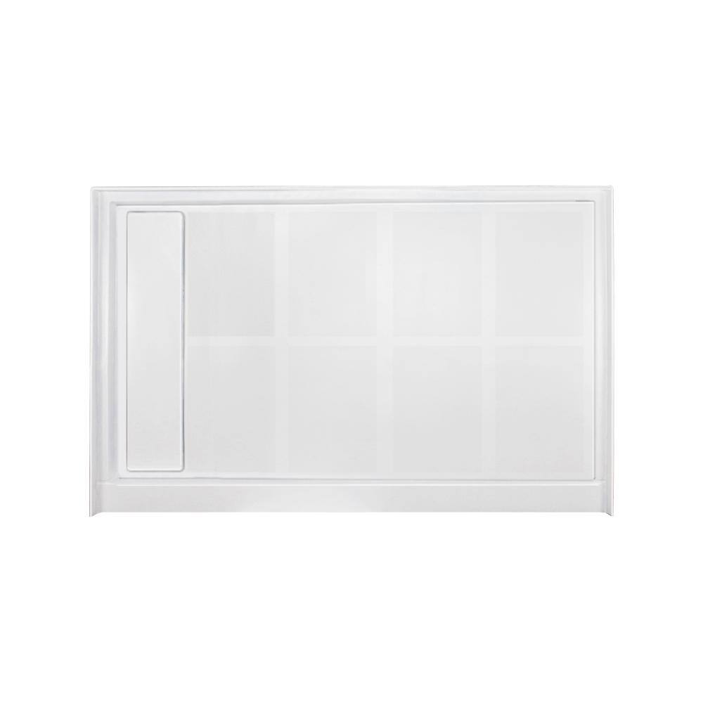 White Rectangular 36'' x 48'' Shower Base with Left Drain