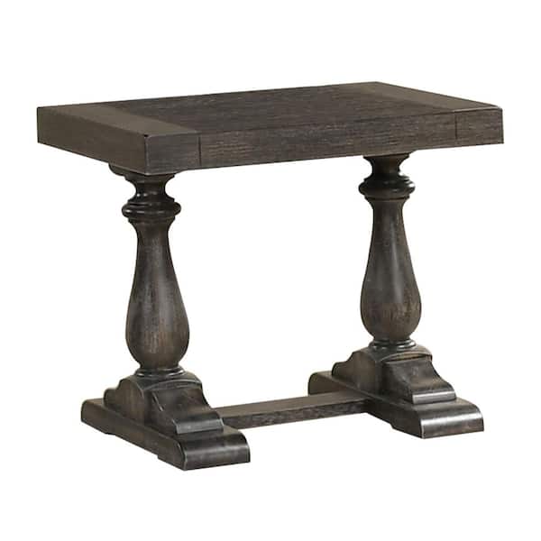 Best Master Furniture Amy 27 in. Dove Gray Rectangular End Table