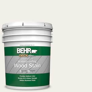 5 gal. #SC-337 Pinto White Solid Color Waterproofing Exterior Wood Stain
