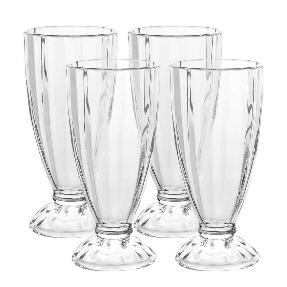 OVENTE 12.5 oz. OldFashioned Milkshake Glasses Perfect for Root Beer