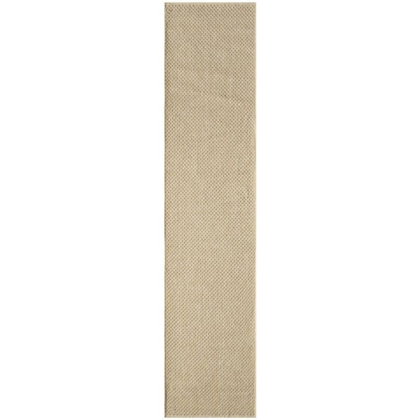 Nourison Tulum Taupe 2 ft. x 8 ft. All-Over Design Contemporary Runner Area Rug