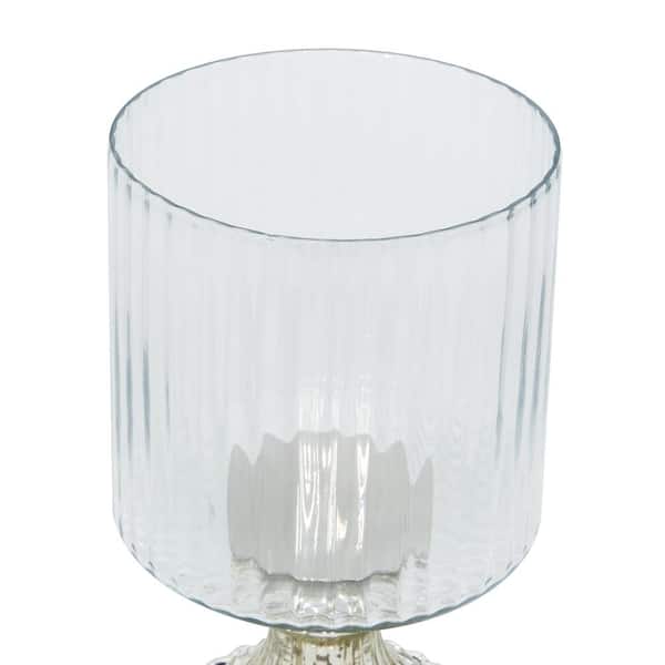 Towle Silver and Glass Hurricane Lamps - Set of 2
