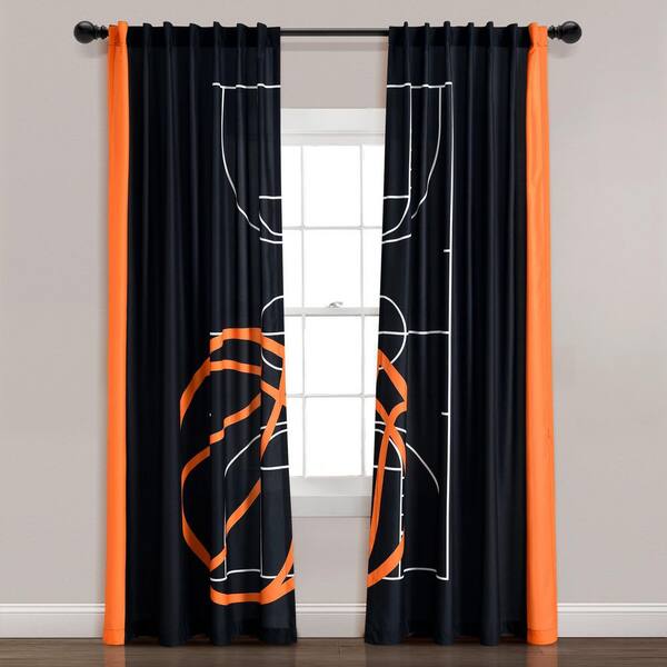  Tab Top Window Curtain,Halloween Spiders- Web Orange Tier  Curtains Panels Kitchen Valance 2 Drapes,Modern Black Line Minimalism Art  Light Filtering Window Treatment for Bathroom Bedroom Cafe : Home & Kitchen