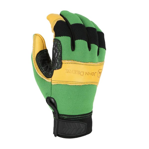 John Deere Men's Large Synthetic Leather Hi-Vis Work Glove - Brownsboro  Hardware & Paint